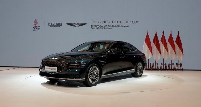 제네시스 'G80 전동화 모델', 'G20 발리 정상회의' 공식 VIP 차량 선정