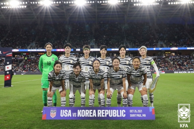 한국 여자축구, 미국에 0-6 대패...원정 2연전 마감