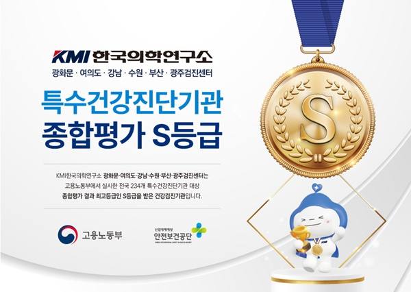 KMI 6개 센터, ‘사업장 근로자’ 특수건강진단 최우수 등급 획득