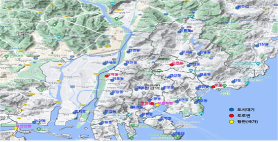 부산시,  2023년 대기오염도 조사 결과 발표