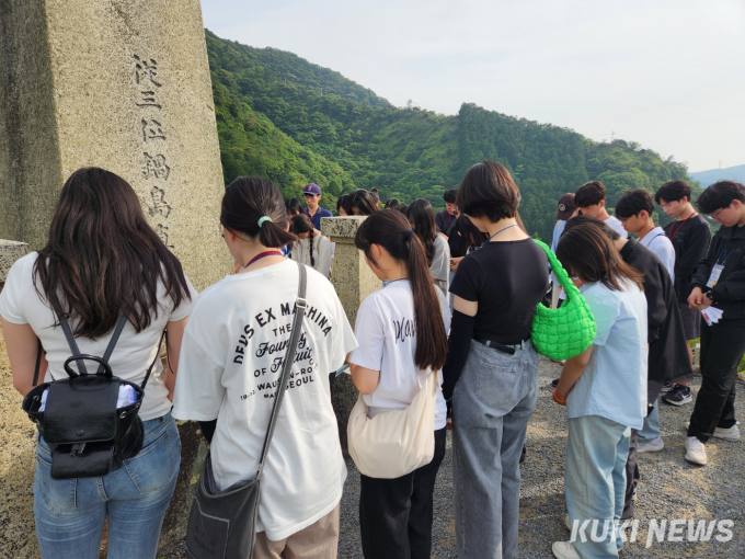 충남학생들, 한반도 문화 전해준 '영욕의 땅' 일본을 걷다